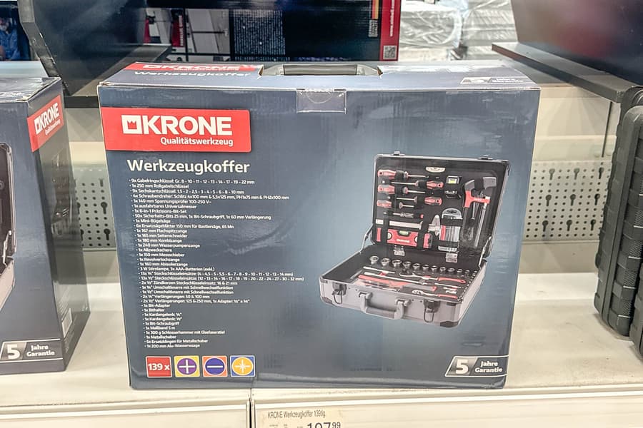 Werkzeugkoffer Krone, 139-teilig